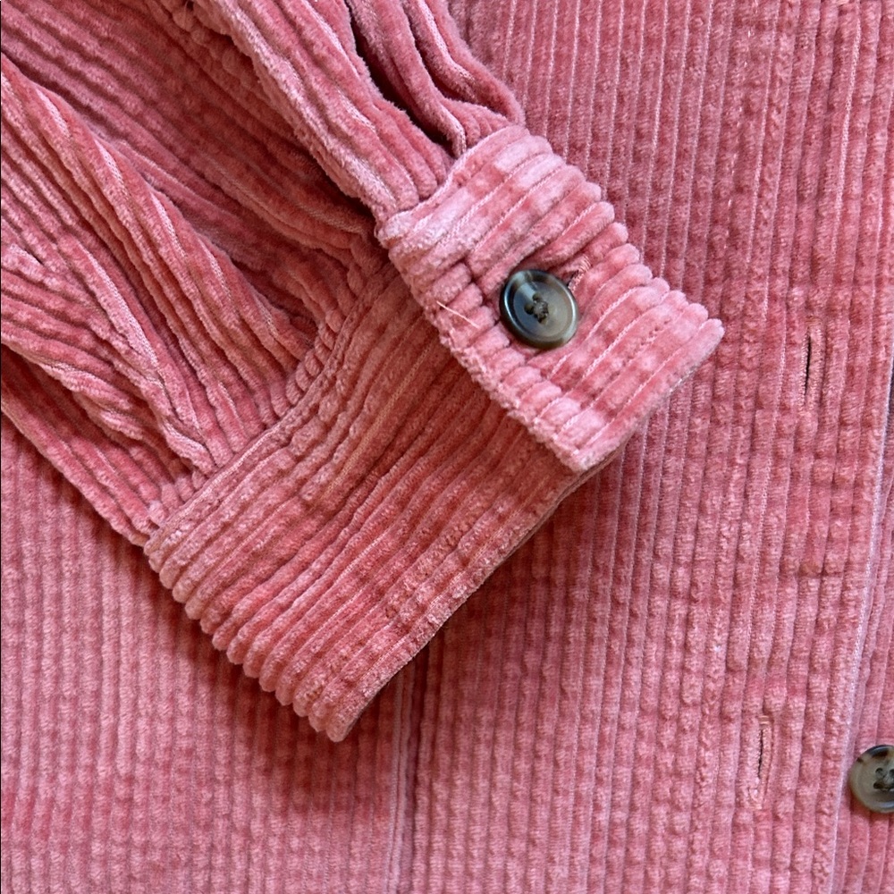 L.L. Bean Peachy Rose Corduroy Shirt - Picture 4 of 9